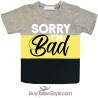T-shirt bimbo a fasce urban style "I'm bad"