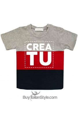 T-shirt bimbo a fasce urban style PERSONALIZZATA