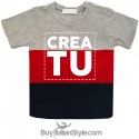 T-shirt bimbo a fasce urban style PERSONALIZZATA