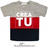 T-shirt bimbo a fasce urban style PERSONALIZZATA
