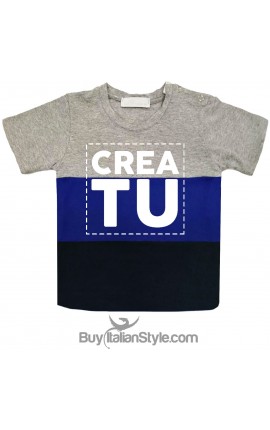 T-shirt bimbo a fasce urban style PERSONALIZZATA