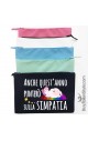 Pochette tela UNICORNO "Anche quest'anno punterò sulla simpatia!"