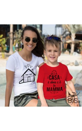 T-shirt Donna  "CASA è dove c'è la MAMMA"