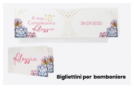 Bigliettini in carta pregiata bomboniere e confetti da personalizzare