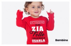 Abbigliamento per bambini con stampe divertenti e personalizzabili