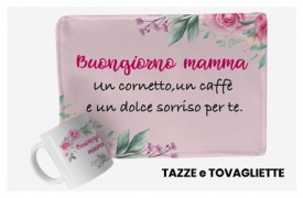 Cups and gadgets with mother themed prints