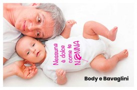 Bodysuits and bibs devoted to new-grandparents