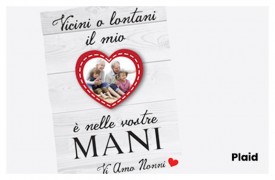 Plaid personalizzabili con foto o dediche per i nonni