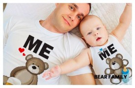 bear family coordinated t-shirt