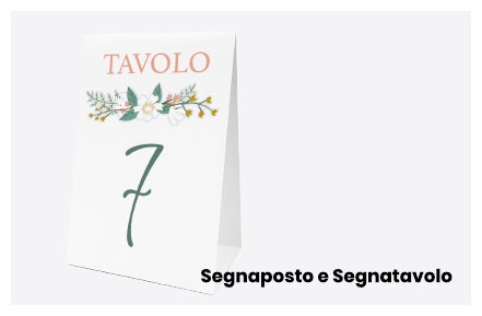 Segna Posto e Segna Tavolo