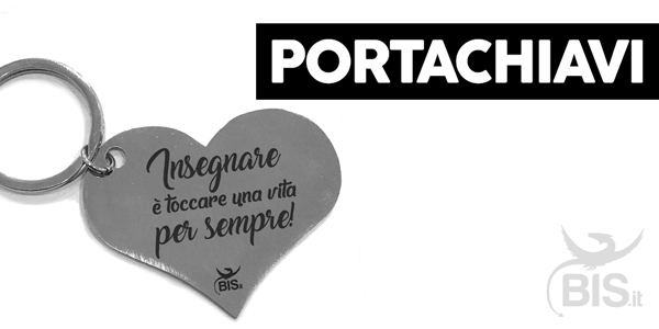 portachiavi personalizzato con dedica